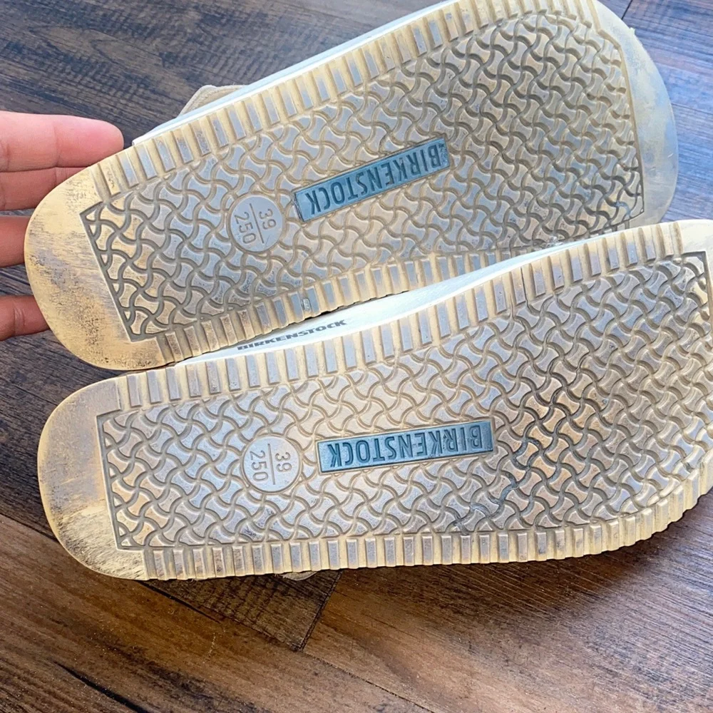 Birkenstock Cream Mules & Clogs - Picture 8 of 16
